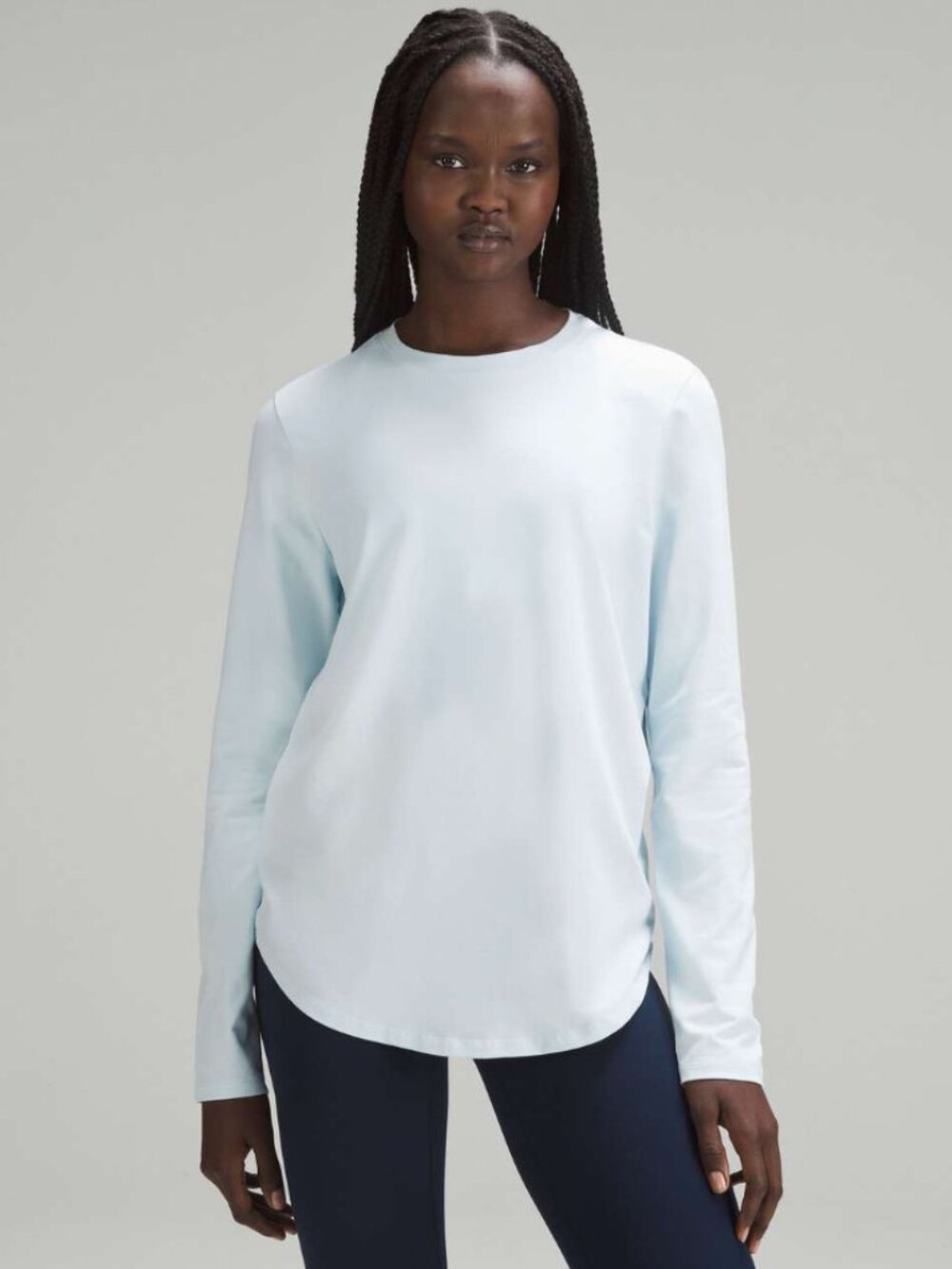 Lululemon Love Long Sleeve Shirt in Size 6 and Powder Blue Color 2023 Release